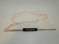 3D-Miniatur-F1-Strecke: Nürburgring-Nordschleife