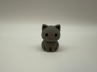 Cute Crochet Kitten – 3D Printed with Texture